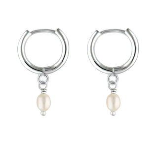 CLASSIC PEARL HUGGIES STERLING SILVER - BONDI JEWELS