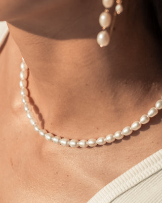 CLASSIC PEARL NECKLACE GOLD FILLED - BONDI JEWELS