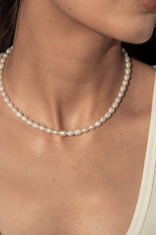 CLASSIC PEARL NECKLACE GOLD FILLED - BONDI JEWELS