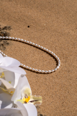 CLASSIC PEARL NECKLACE STERLING SILVER - BONDI JEWELS