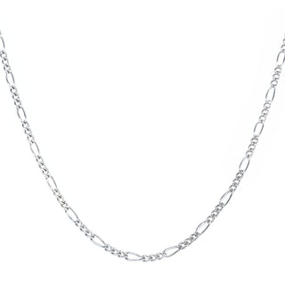 FINE FIGARO CHAIN NECKLACE STERLING SILVER - BONDI JEWELS