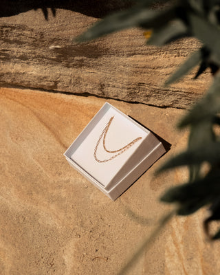 FINE PAPERCLIP CHAIN GOLD FILLED - BONDI JEWELS