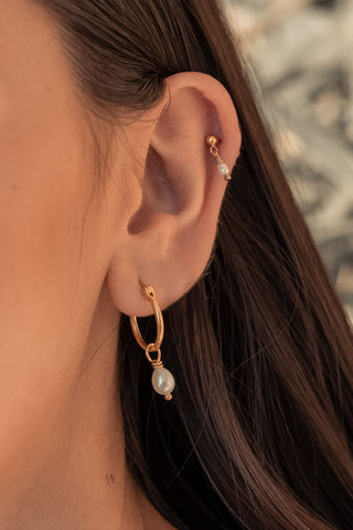 FINE PEARL STUDS GOLD FILLED - BONDI JEWELS