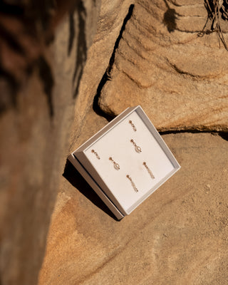 FINE PEARL STUDS GOLD FILLED - BONDI JEWELS