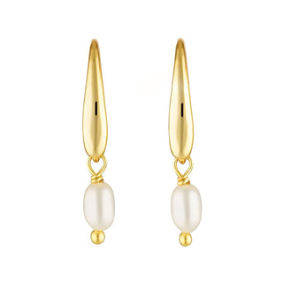 FRENCH PEARL EARRINGS GOLD VERMEIL - BONDI JEWELS
