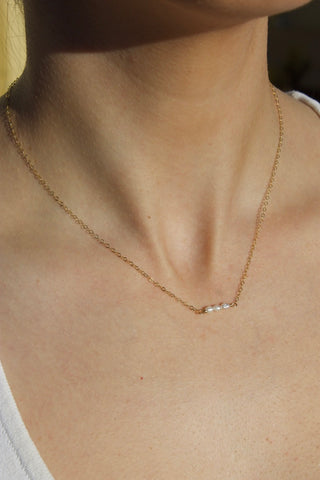 TRIPLE FINE PEARL NECKLACE GOLD FILLED - BONDI JEWELS