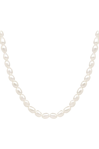 CLASSIC PEARL NECKLACE - STERLING SILVER